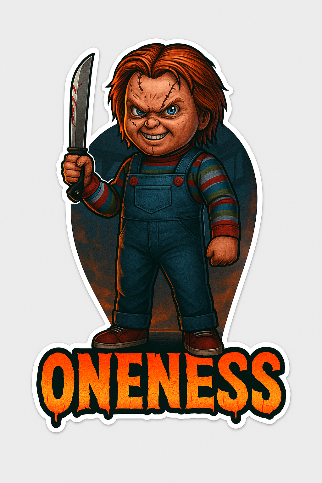 Oneness Chuck Sticker — view 2