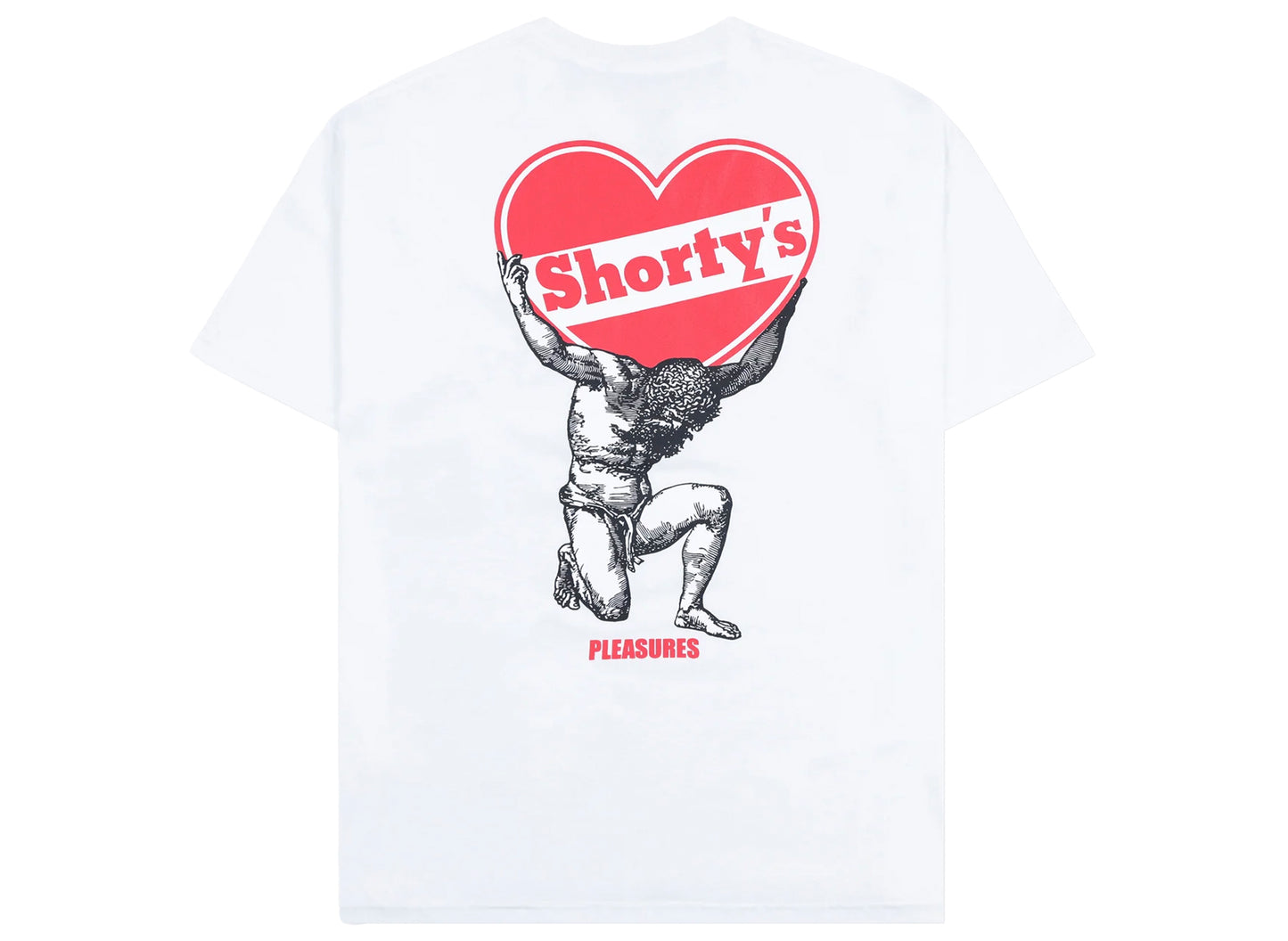 Pleasures Shorty’s Atlas T-Shirt in White - view 2