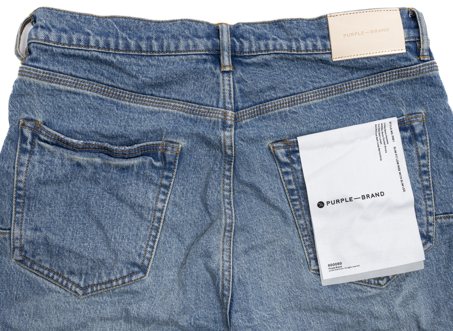 Purple Brand 90 Worn Slim Jeans - view 2