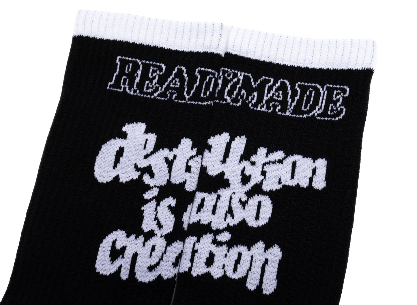 Readymade Destruction Socks in Black - view 3