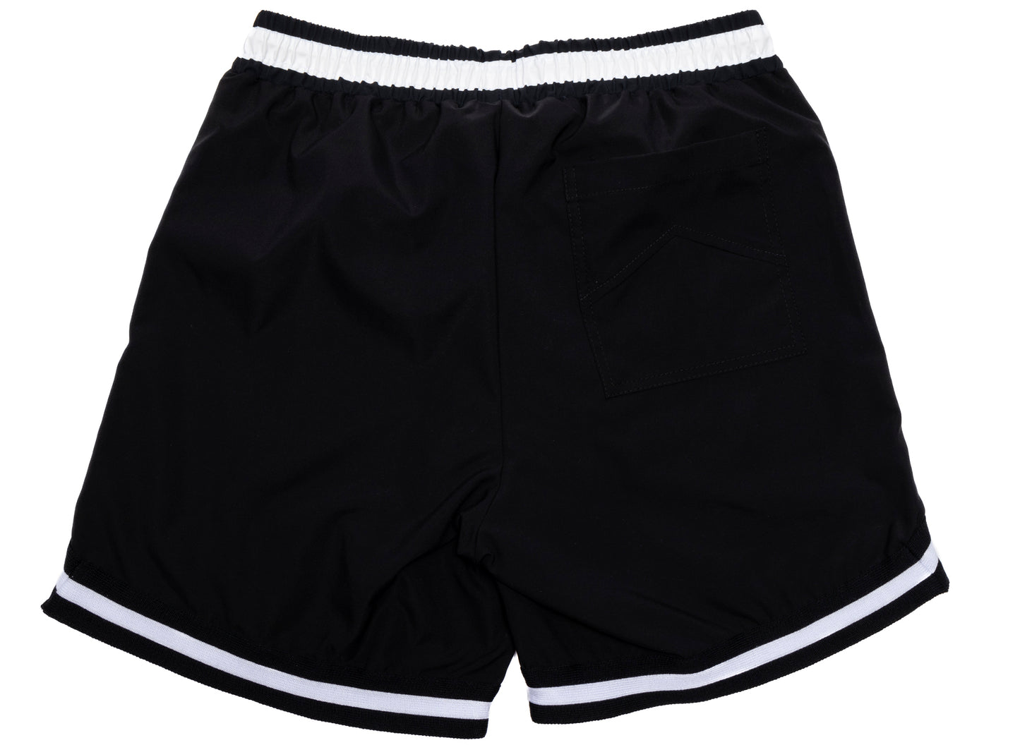 Rhude Basketball Swim Shorts in Black - view 2