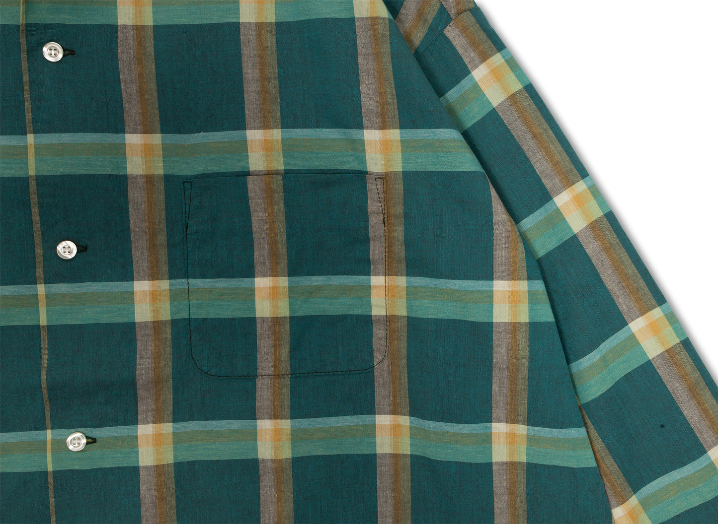 Saint Michael Check Shirt in Green - view 3