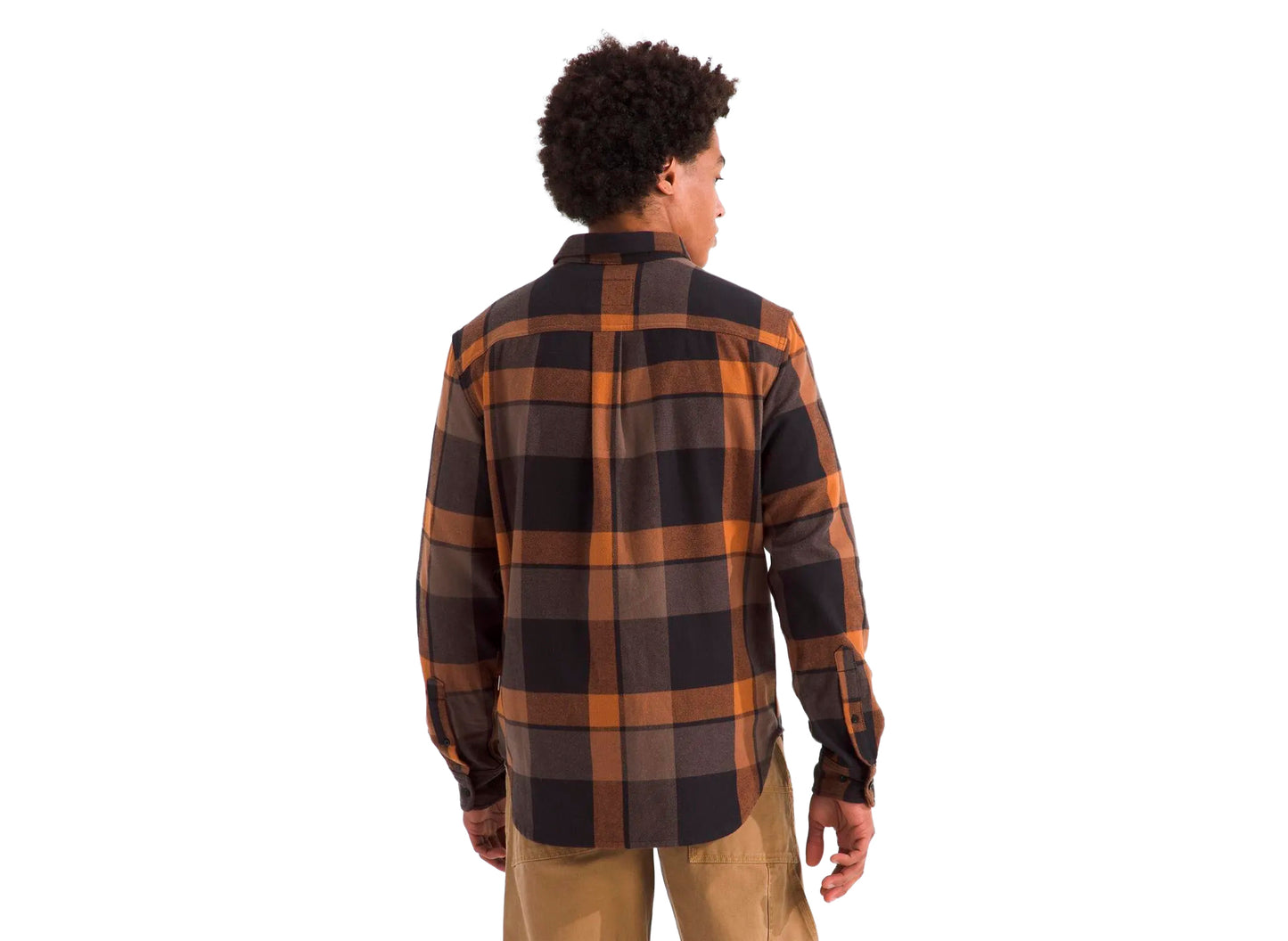 The North Face Arroyo Flannel Shirt in Plaid Burnt Orange — view 3