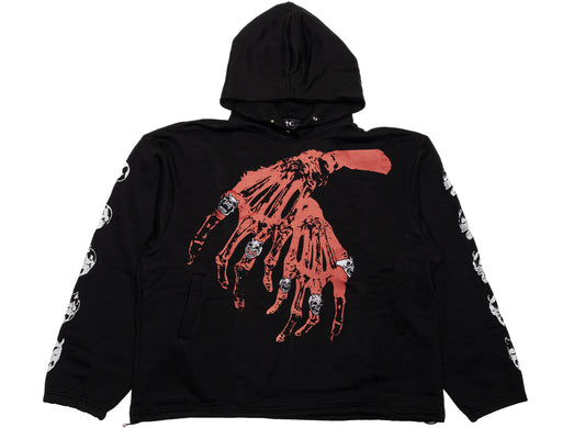 Thug Club TC Bone Cross Hoodie in Black