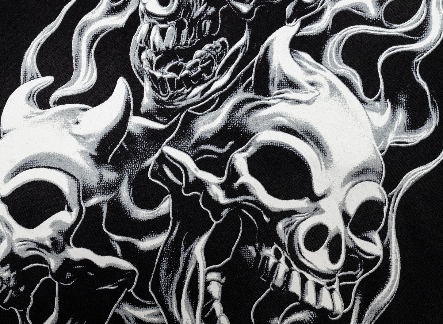Thug Club Three Riding Skull Dirt T-Shirt in Black