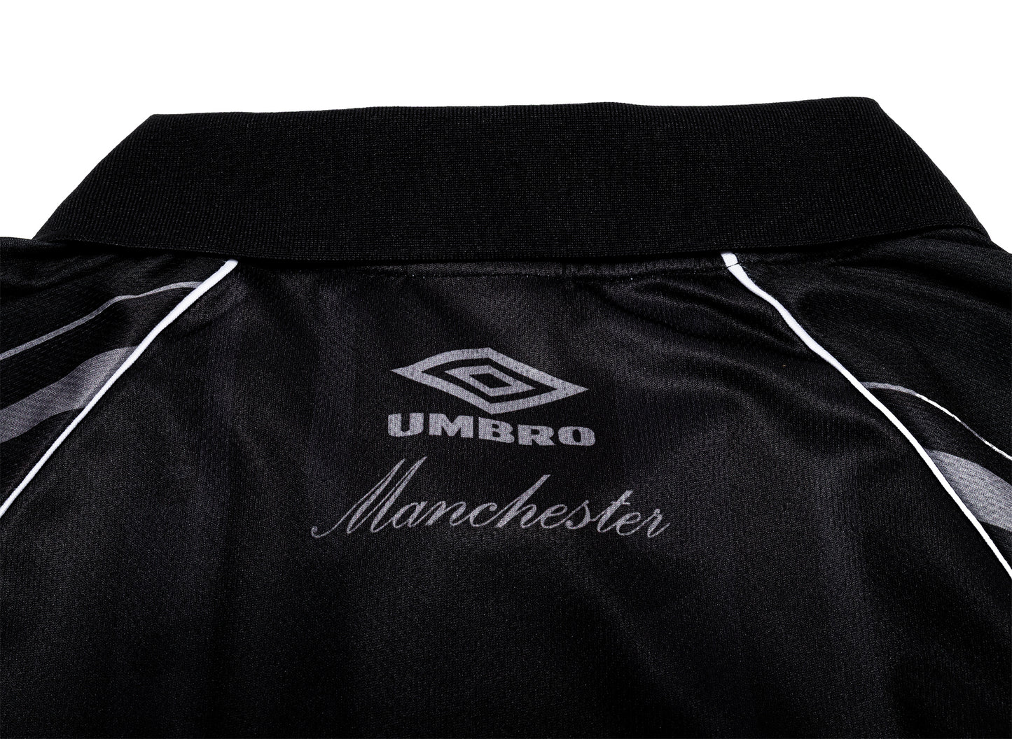 Umbro Distressed Spycam Polo in Purple / Black — view 5