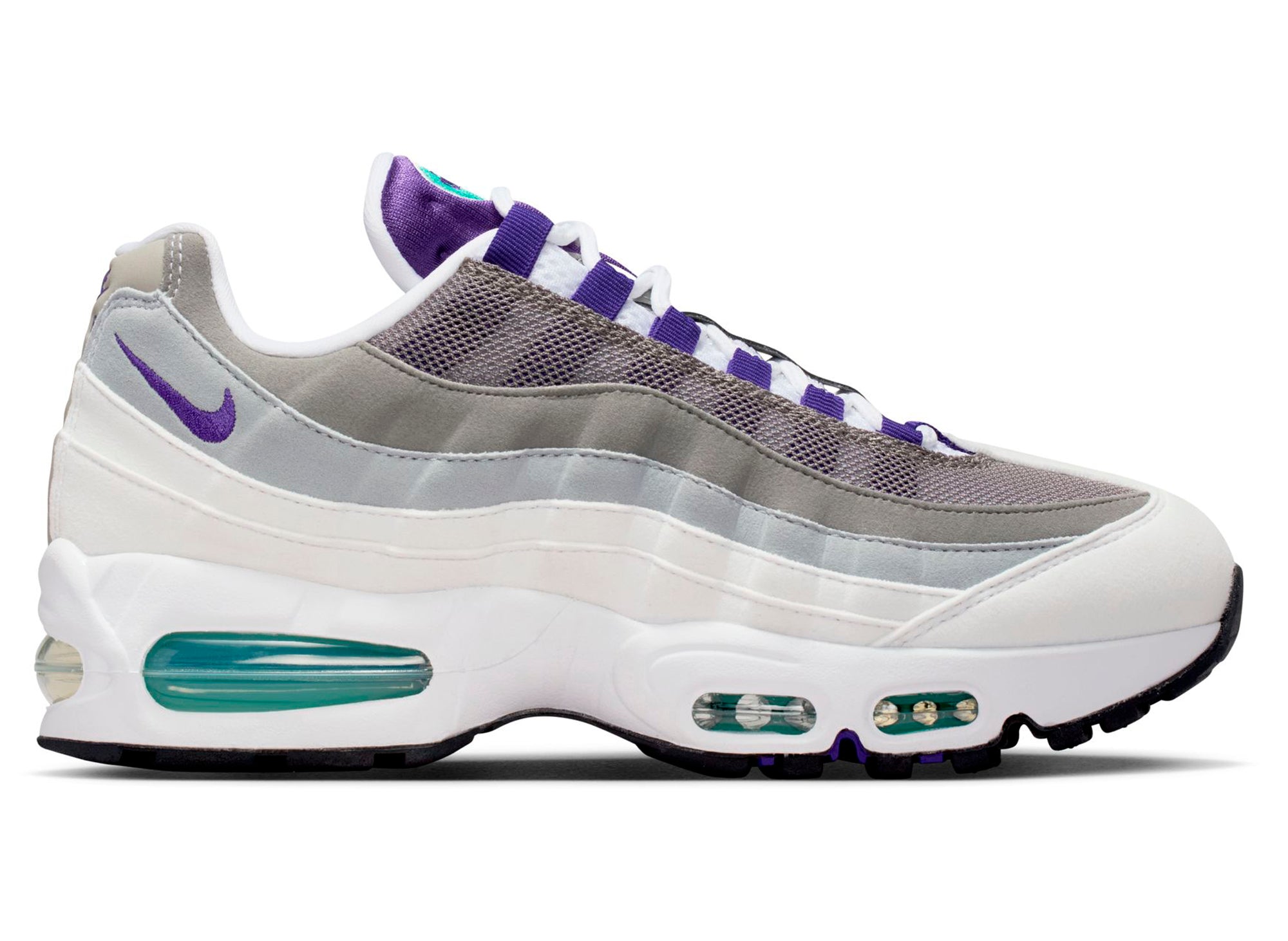 靴 Nike Women's Air Max 95 Big Bubble Women's Nike Air Max 95 Big Bubble in White / Court Purple
