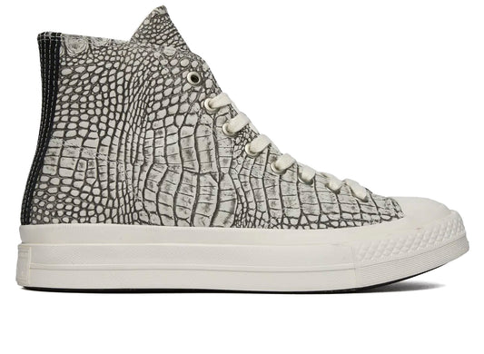 Converse Chuck Taylor All Star First String Hi in 'Optical White' Croc