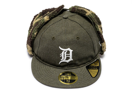 New Era Camo Dog Ear Detroit Tigers Fitted Hat