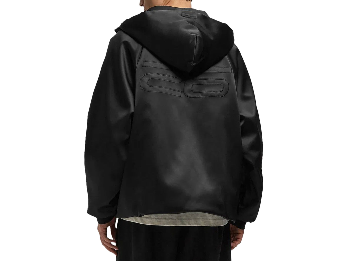 Fear of God Essentials Hooded Bomber Jacket 'Vintage Black'