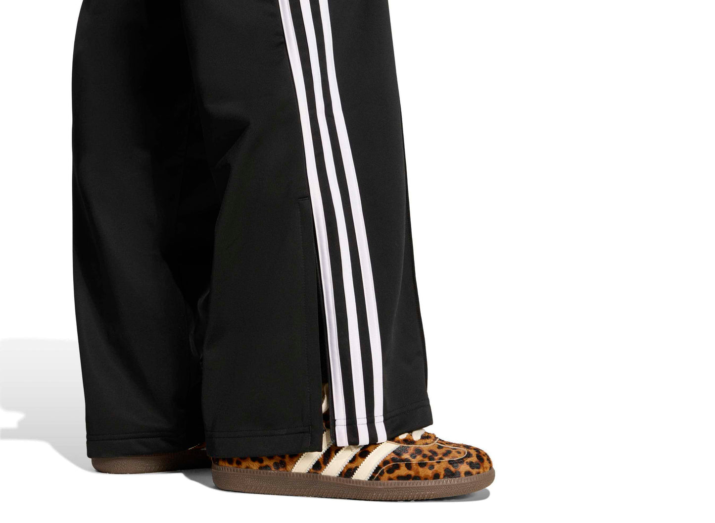 Women's Adidas Firebird Loose Track Pants in Black / White