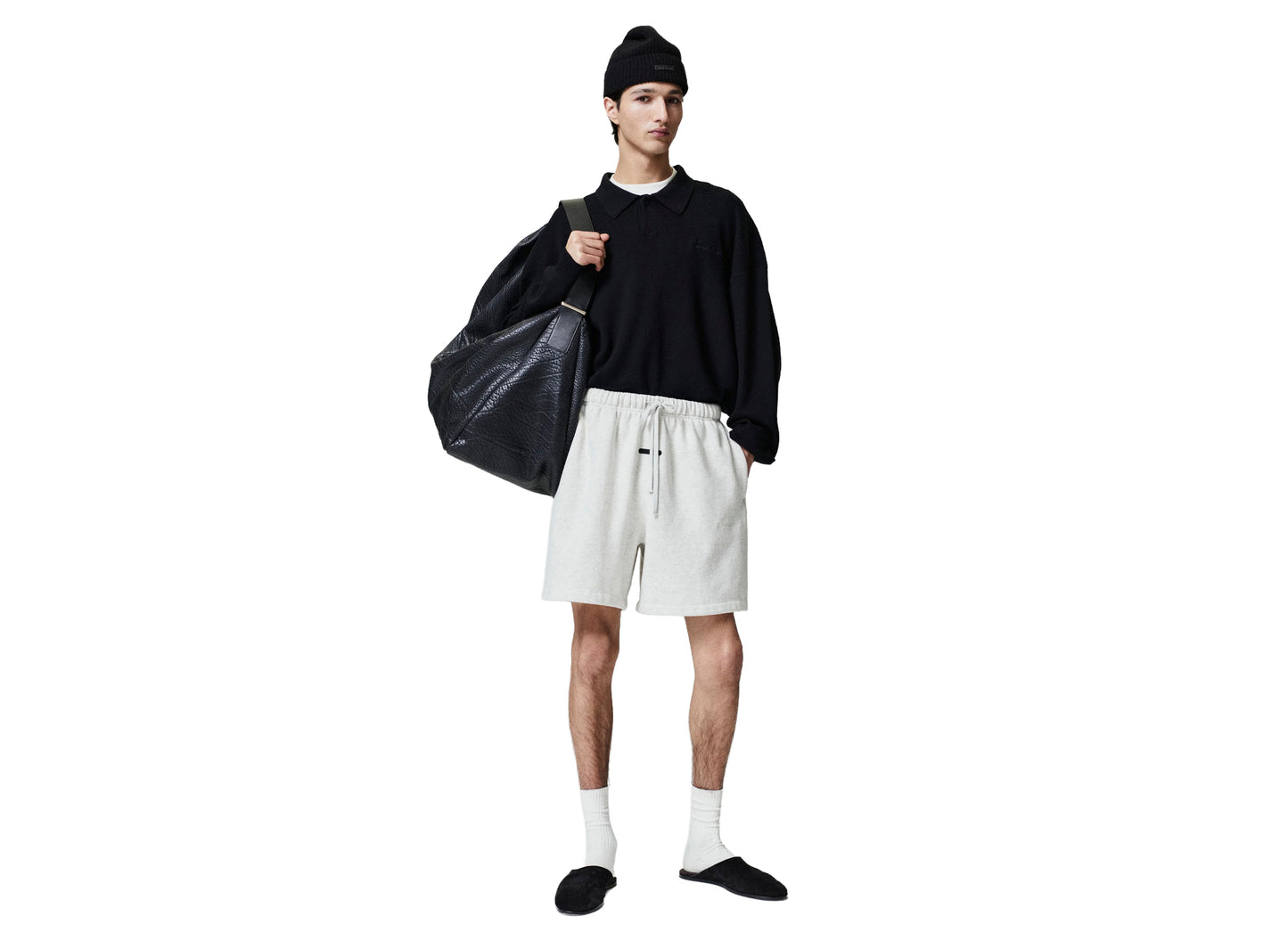 Fear of God Essentials Short classique signature 'Oatmeal Heather'