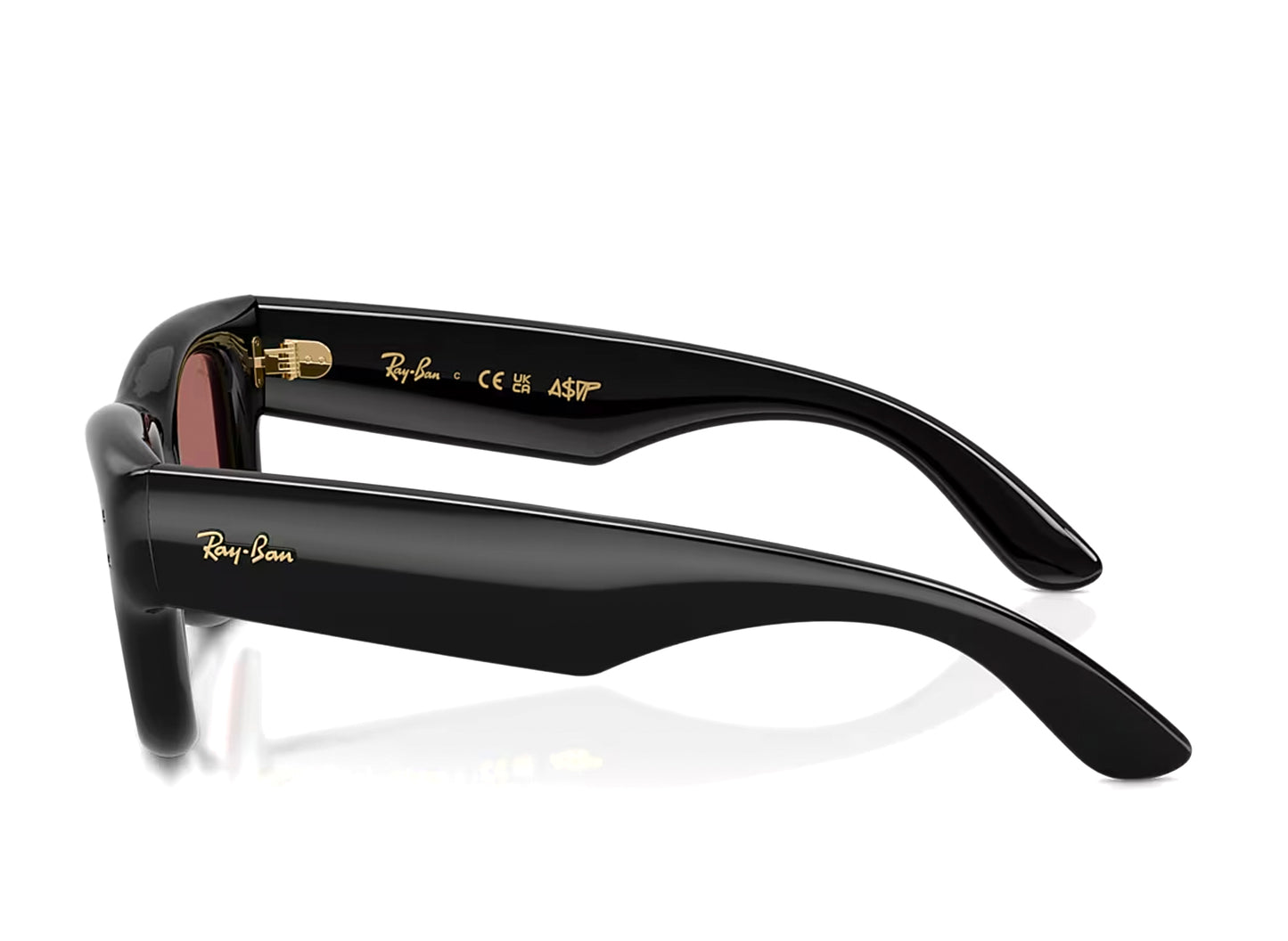 Ray Ban Wayfarer Puffer Black with Dark Violet