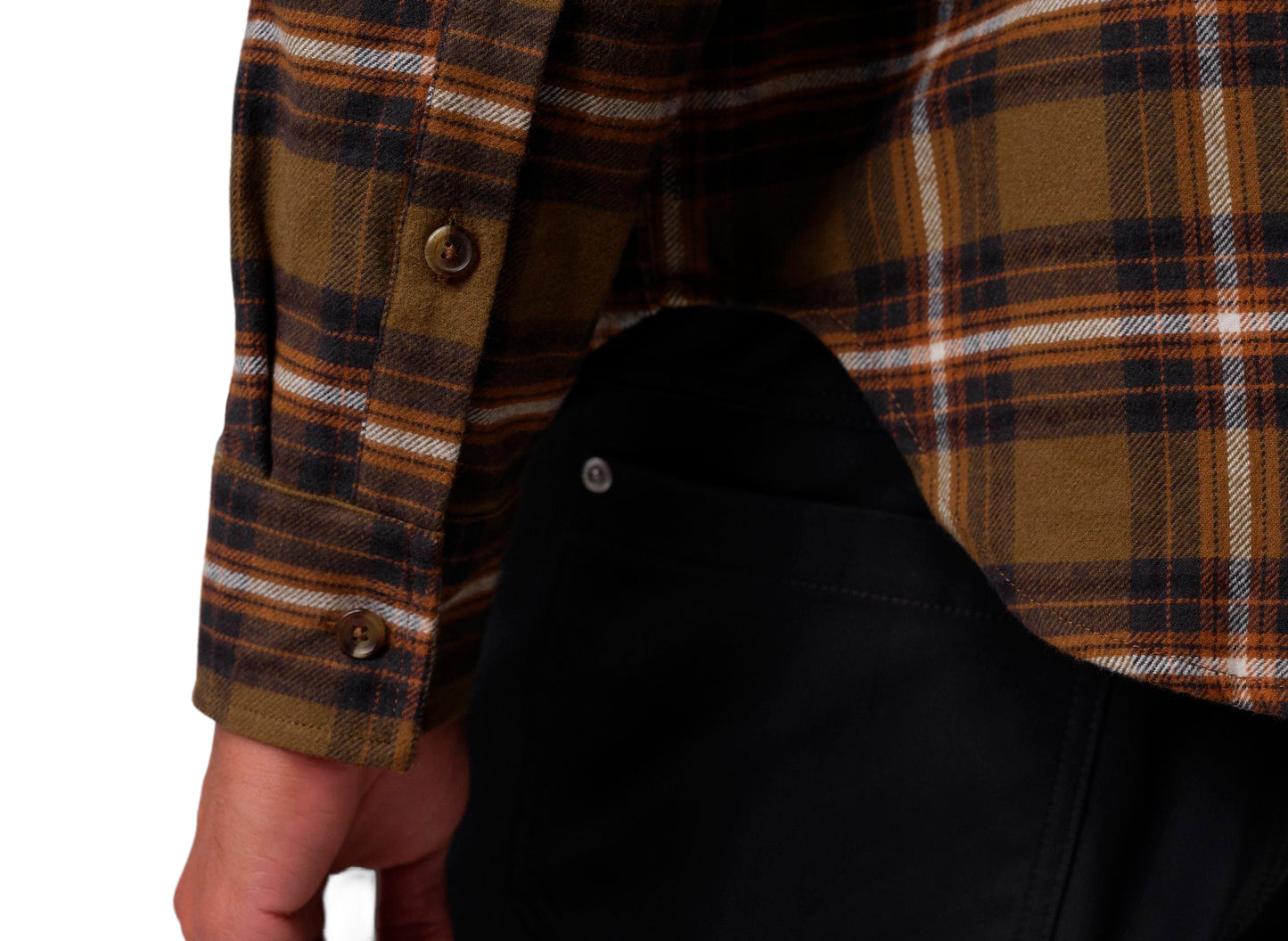 Jordan Brooklyn Graphic Flannel in Yukon Brown / Sail
