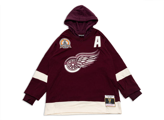 Mitchell & Ness NHL Just Don Jersey Hoodie Detroit Red Wings