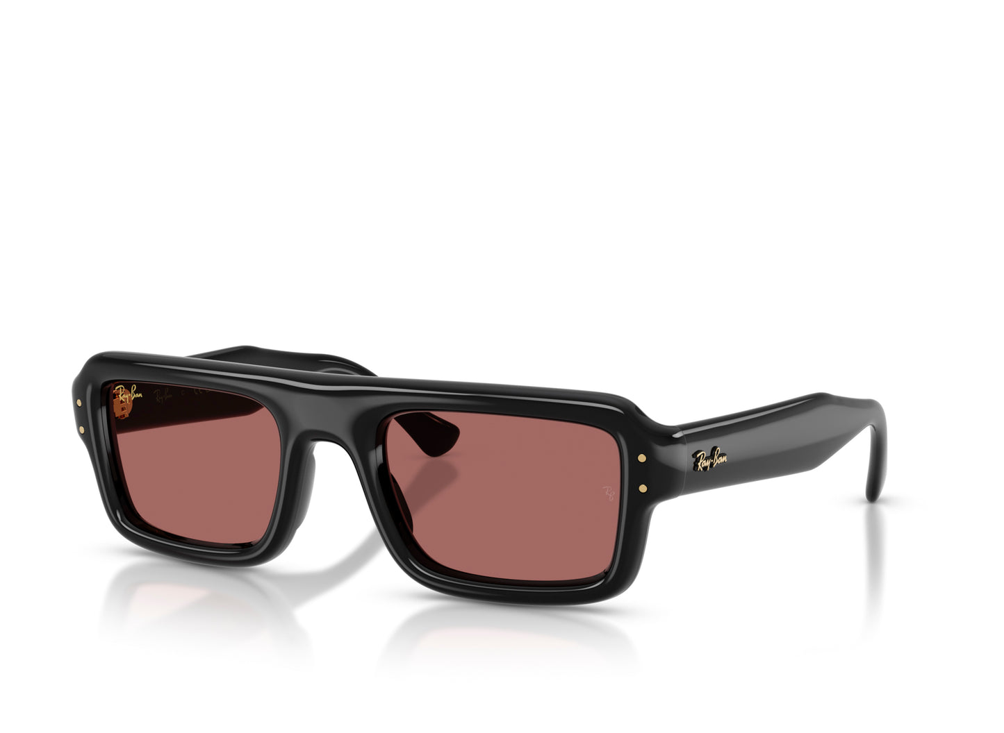 Ray Ban A$AP Rocky Flacko Puffer Sunglasses in Black w/ Dark Violet