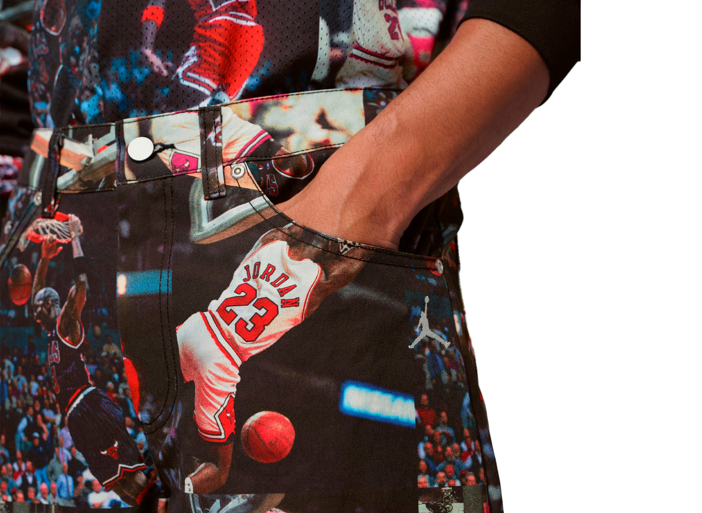 Jordan Flight Woven Pant in Black / Sail