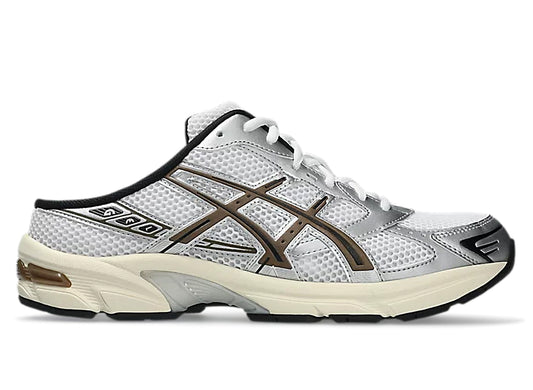 Asics Gel-1130 Mule in 'White / Clay Canyon'