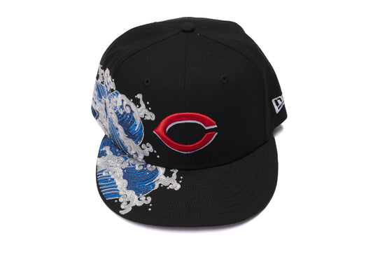 New Era 9Fifty Cincinnati Reds Snapback Hat in Black