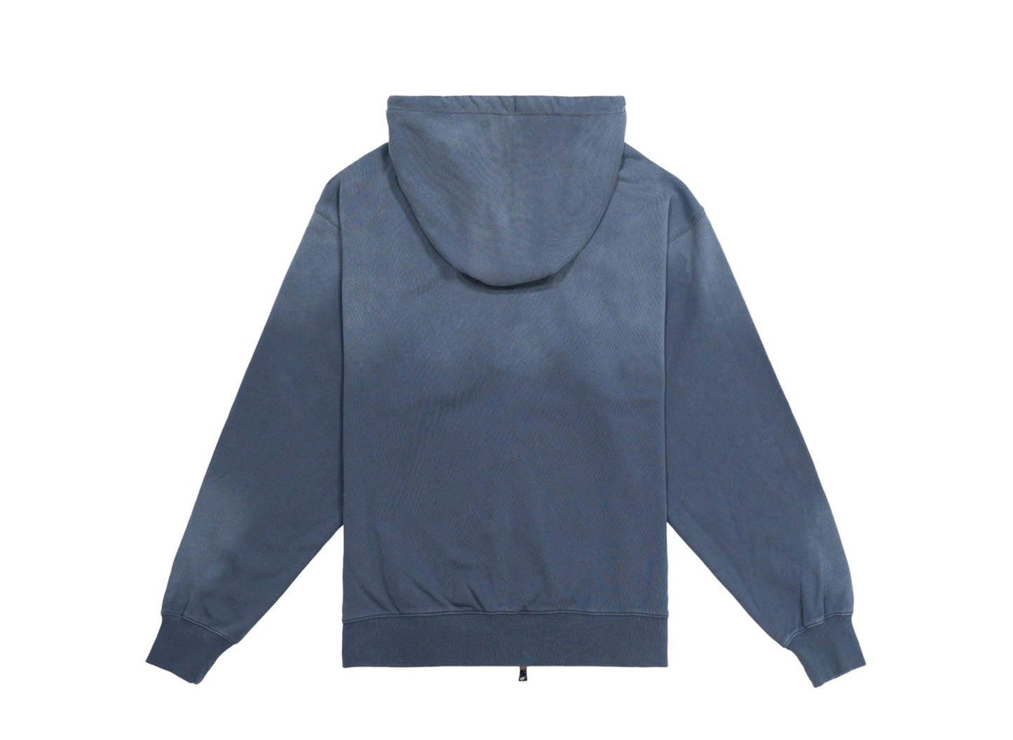 Paper Planes Arched Zip Hoodie in Steel Blue