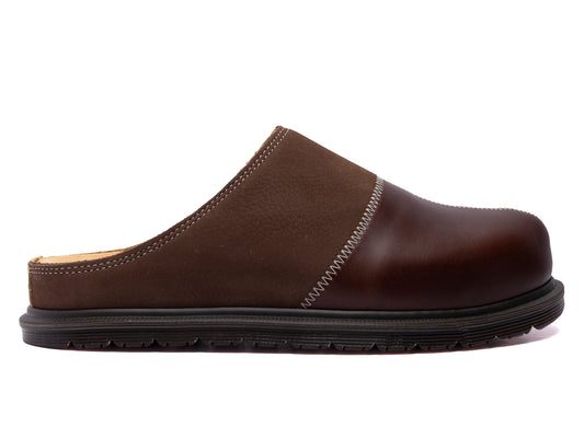 Dr. Martens San PWRK Mule in Butterscotch / Dark Brown