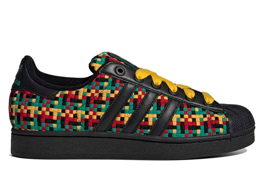 Adidas Superstar II Jamaica in Bold Gold / Core Black