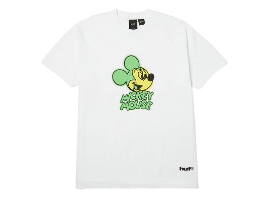 HUF x Mickey Spray SS Tee in White