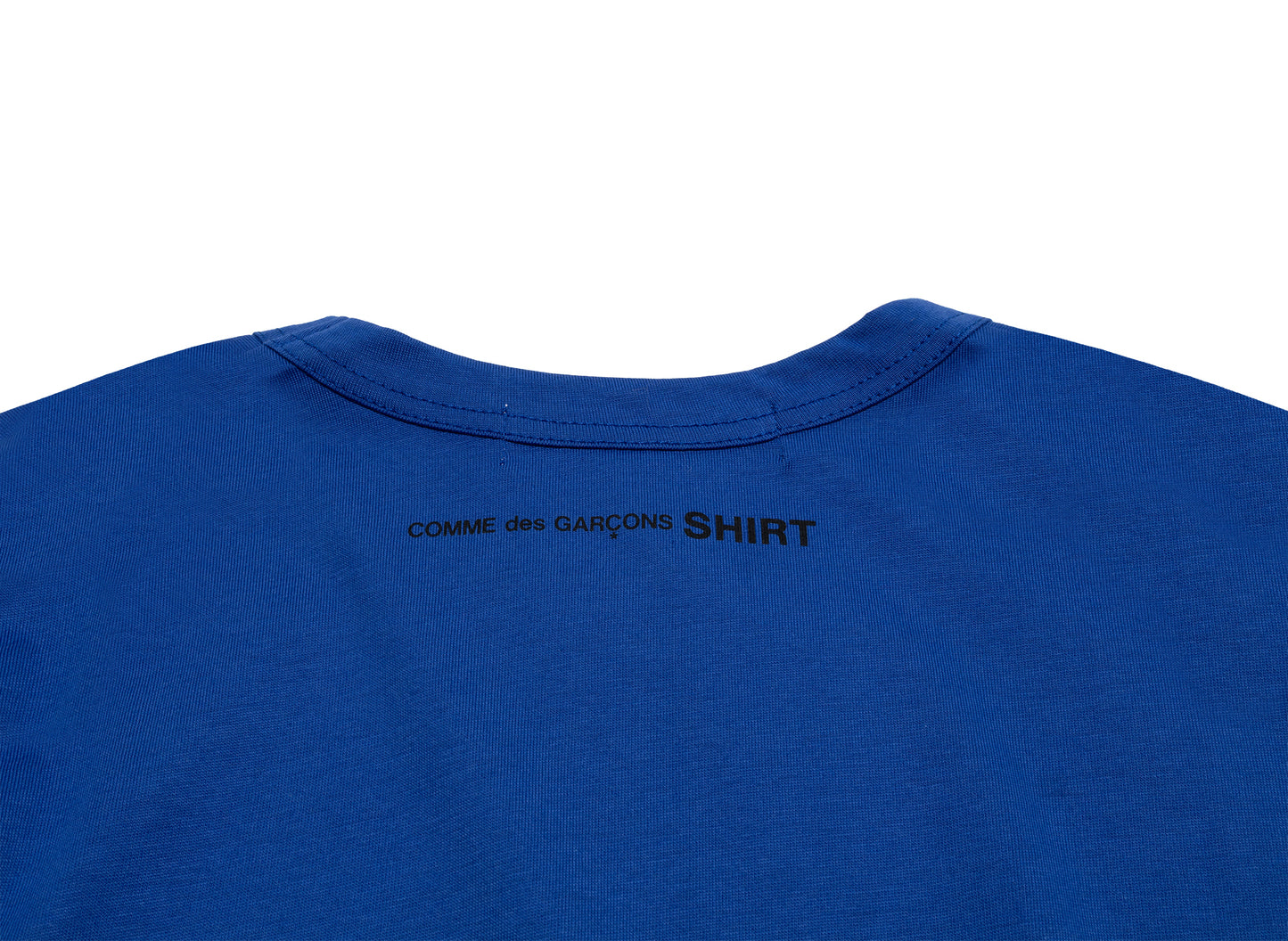 Comme des Garçons SHIRT Logo Tee Oversized in Blue