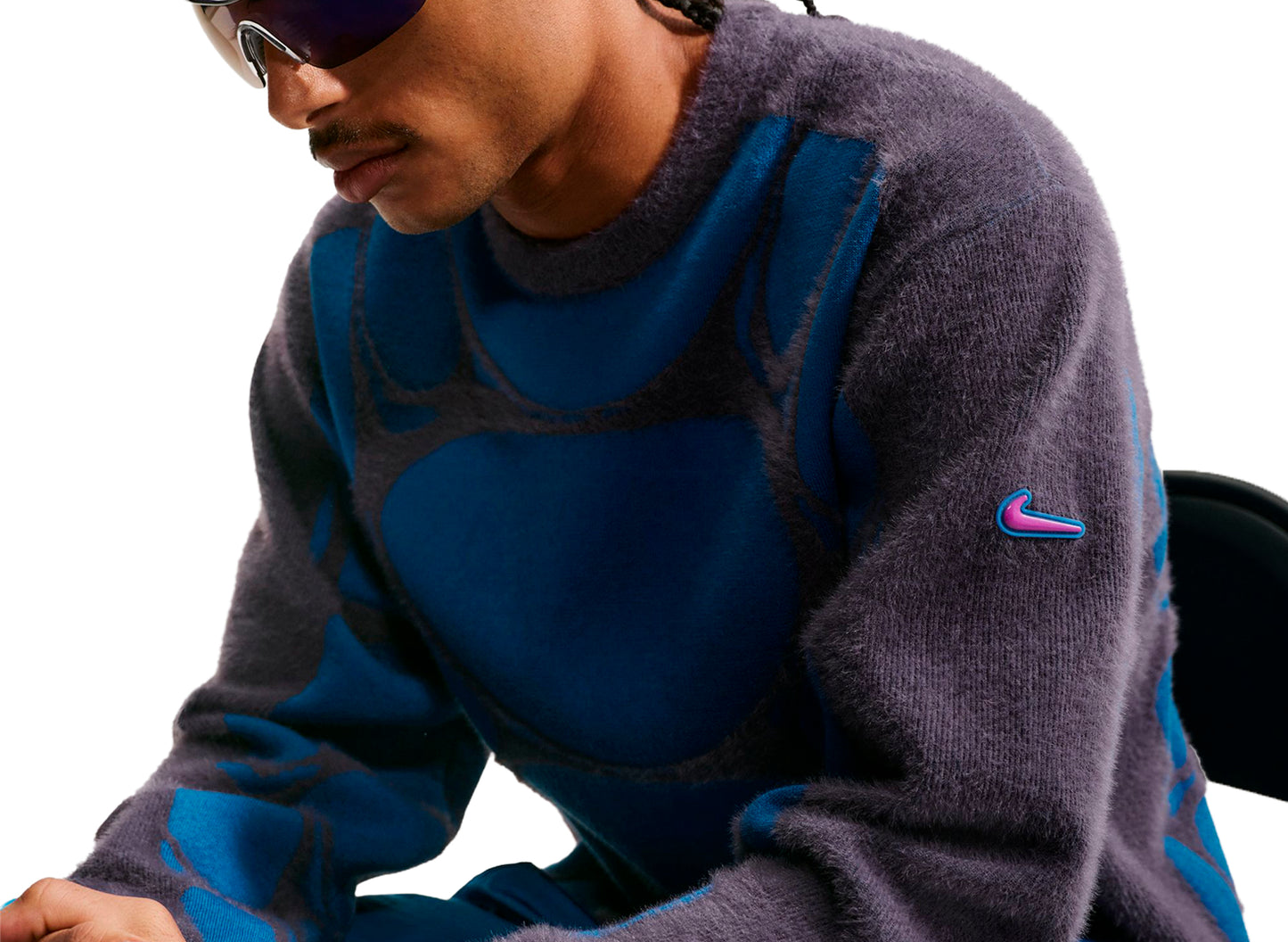 Nike Project F.R.O.G. Jelly Cage Sweater in 'Dark Raisin'