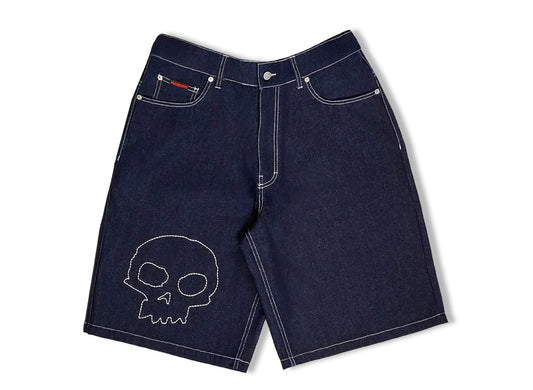 Pleasures x Zero Raw Skull Jorts