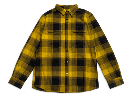The North Face Arroyo Flannel Shirt in Plaid Deep Dijon Yellow