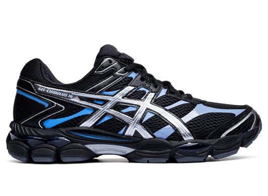 Asics Gel-Cumulus 16 in 'Black / Pure Silver'