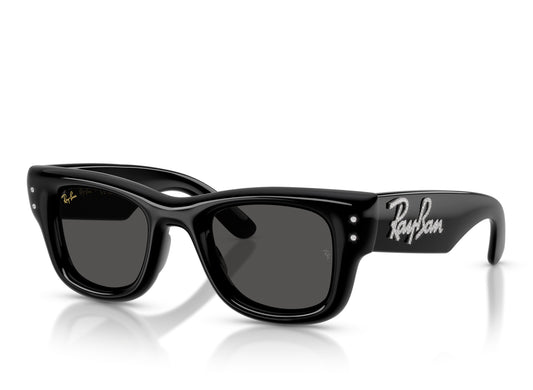 Ray Ban Wayfarer Puffer Black with Strass W/ Dark Grey Lenses