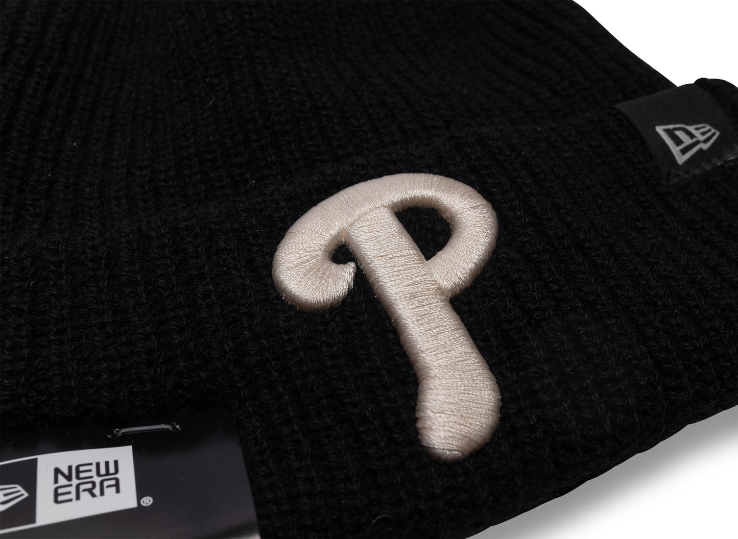 New Era MLB Black Cashmere Knit Philadelphia Phillies Beanie