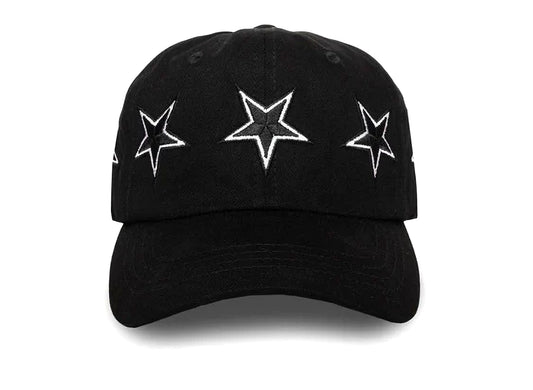 Pleasures x Zero Black Stars Snapback in Black