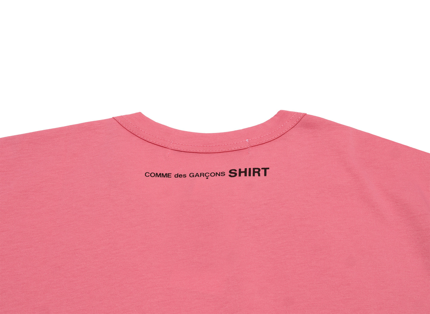 Comme des Garçons SHIRT Logo Tee Oversized in Pink