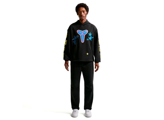 Nike Kobe Fleece Pullover Hoodie in Black / Sonic Yellow