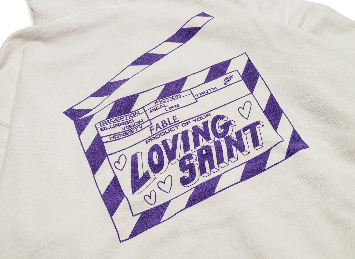 Saint Michael 'I Love Saint' Hoodie in White