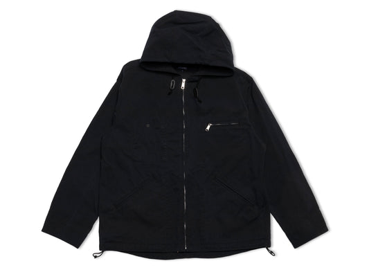 Comme des Garçons HOMME Hooded Workwear Jacket in Black