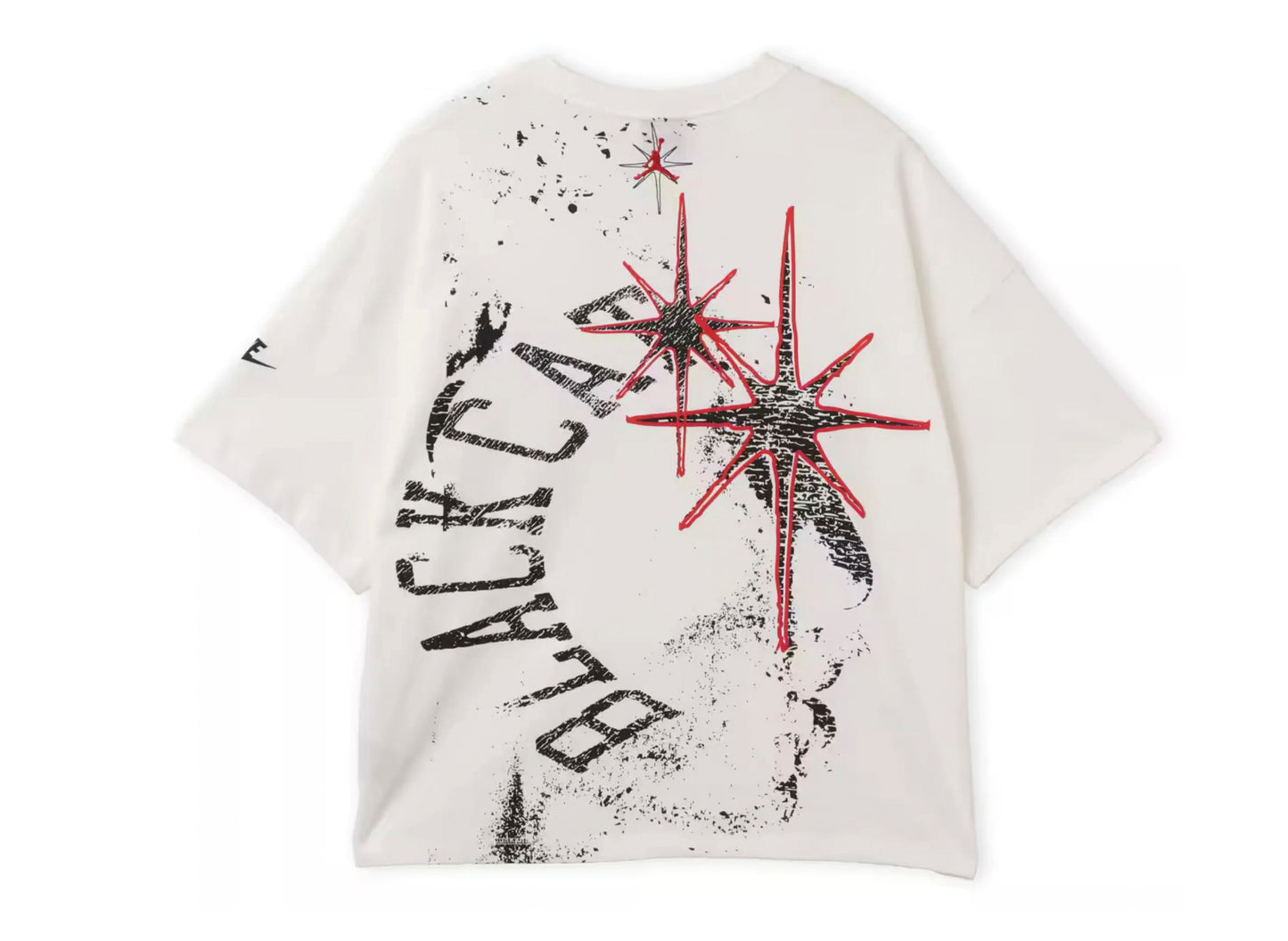 Jordan Black Cat Star Short-Sleeve T-Shirt in White