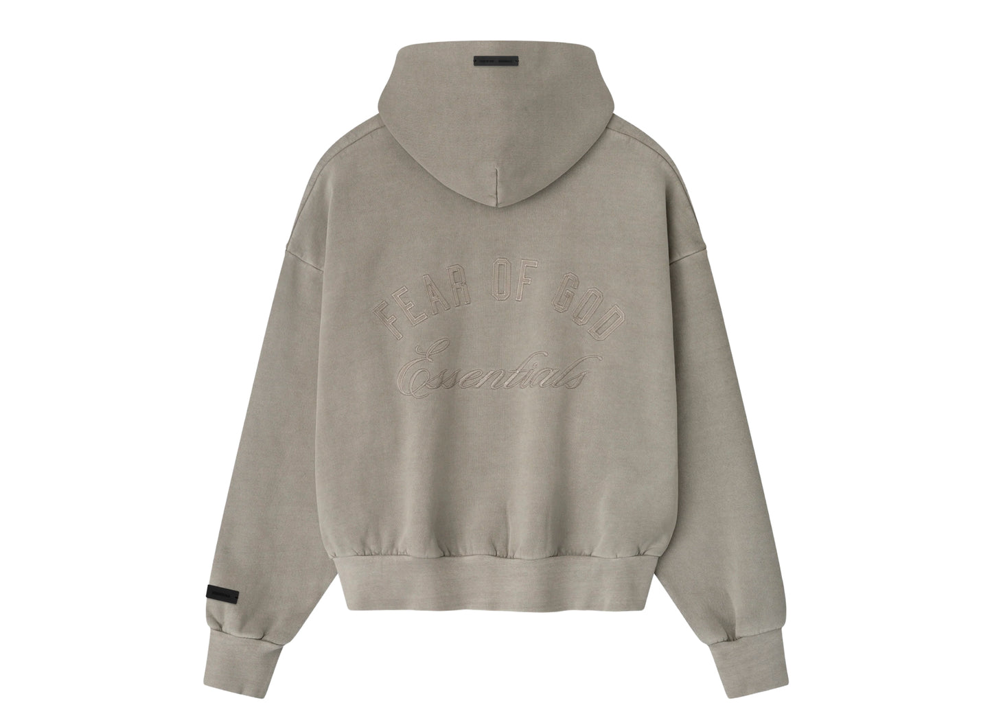 Fear of God Essentials Classic Full Zip Hoodie 'Smoke Grey'