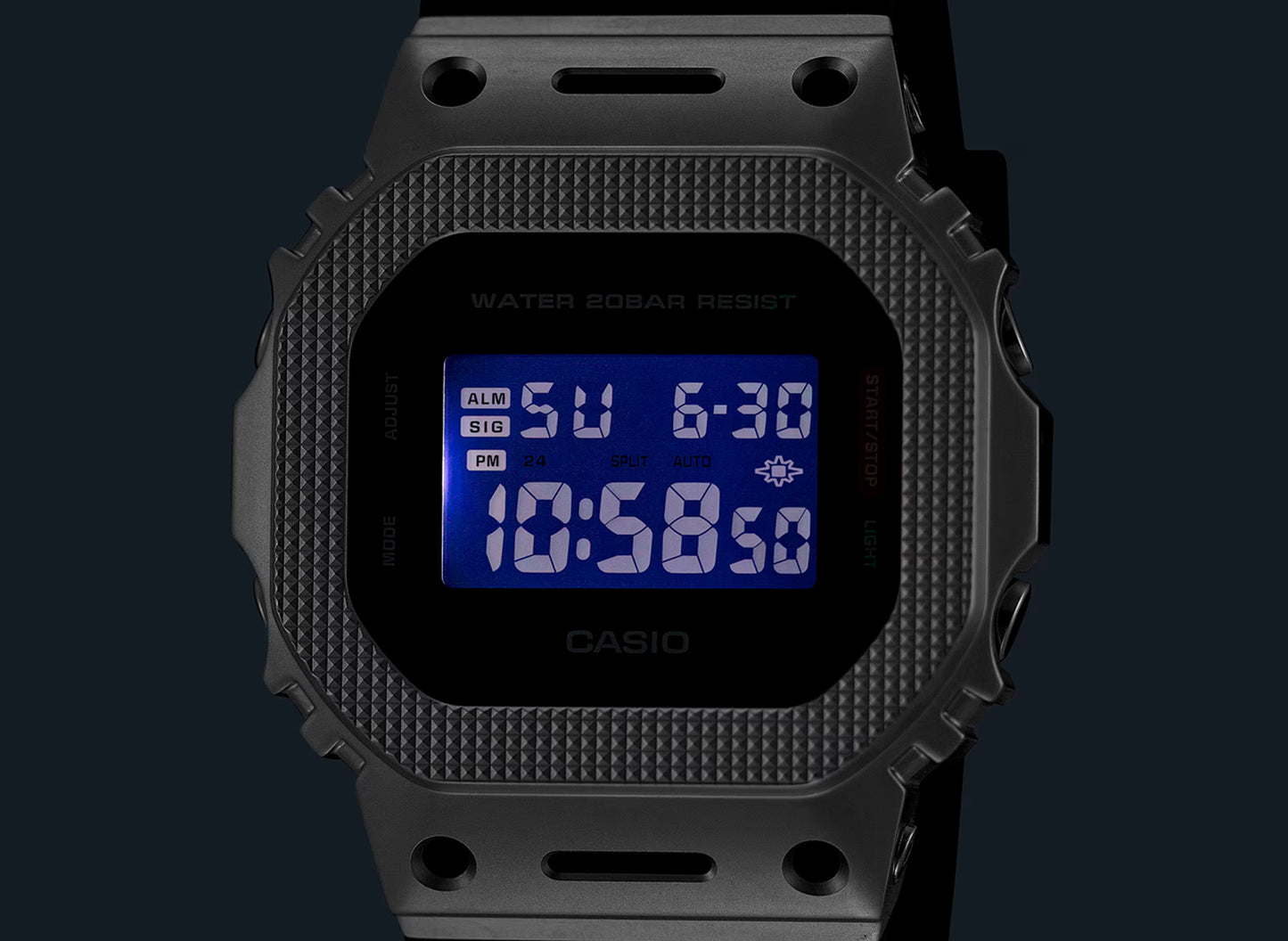 Casio G-Shock 5600 'G-Steel' Series GM5600M-1 Watch