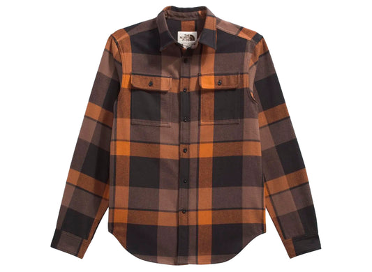 The North Face Arroyo Flannel Shirt in Plaid Burnt Orange