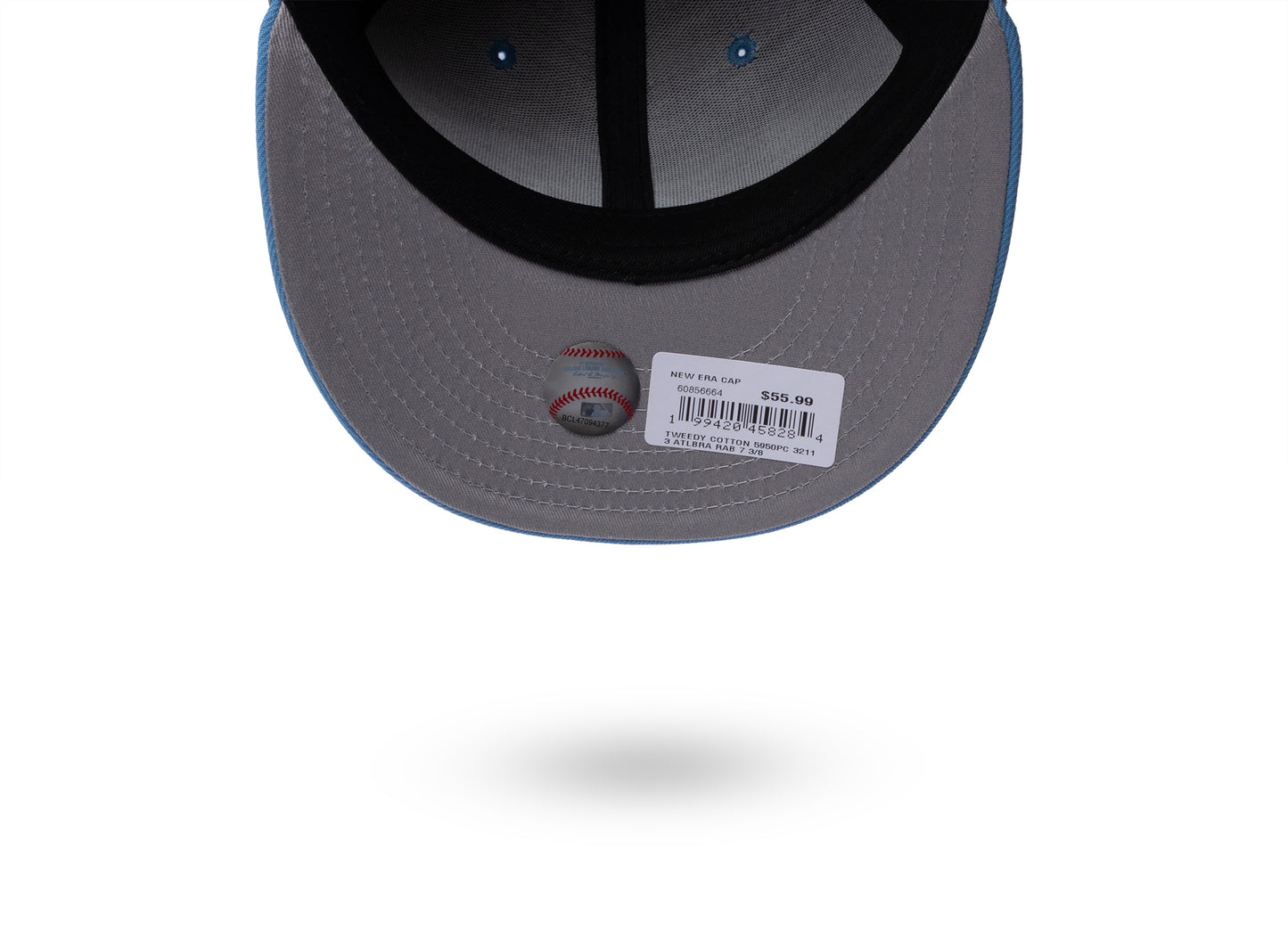 New Era Tweedy Cotton 59Fifty PC Atlanta Braves Fitted Hat