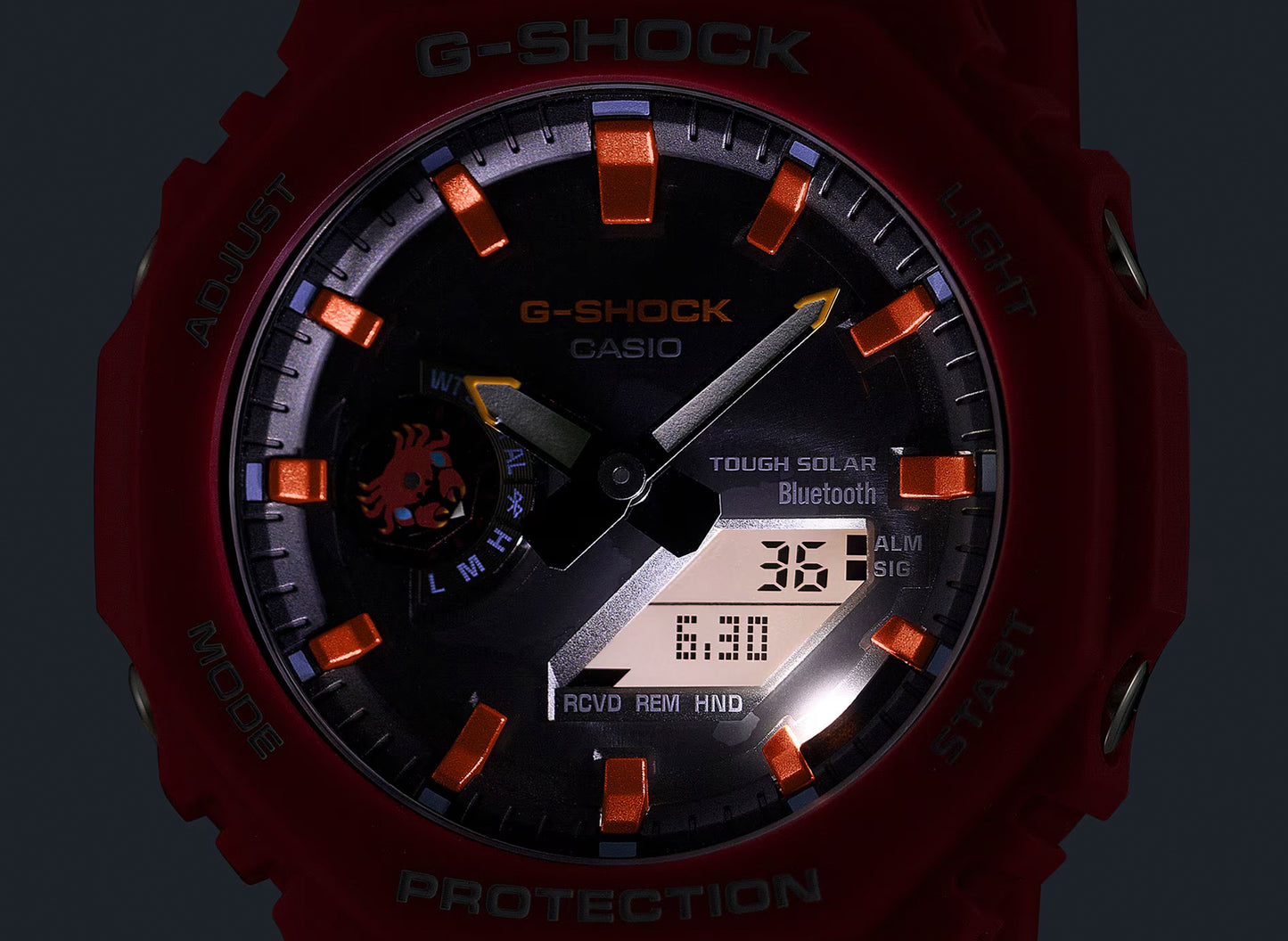 Casio G-Shock 2100 Series GAB2100DF-4A Watch 'Charles Darwin Foundation' in Orange