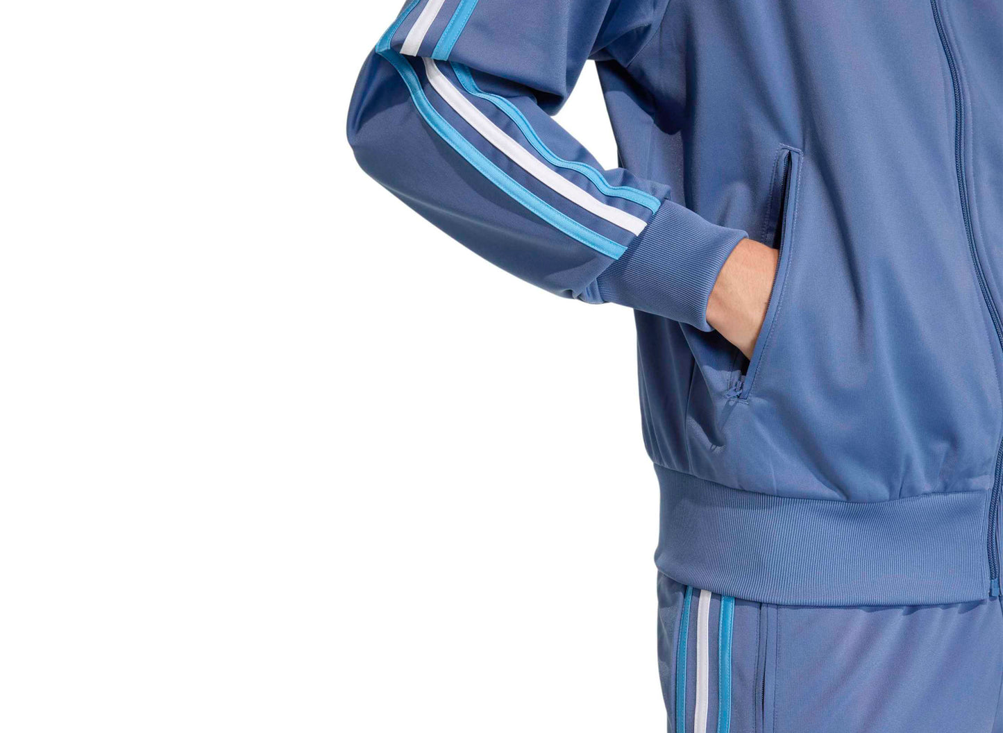 Adidas Firebird Track Top in 'Crew Blue'