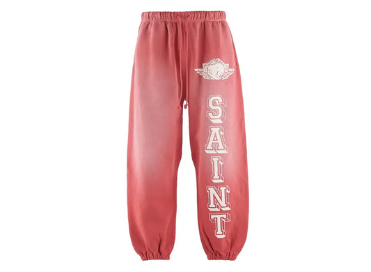 Saint Michael 'Baby Michael' Sweat Pants in Red