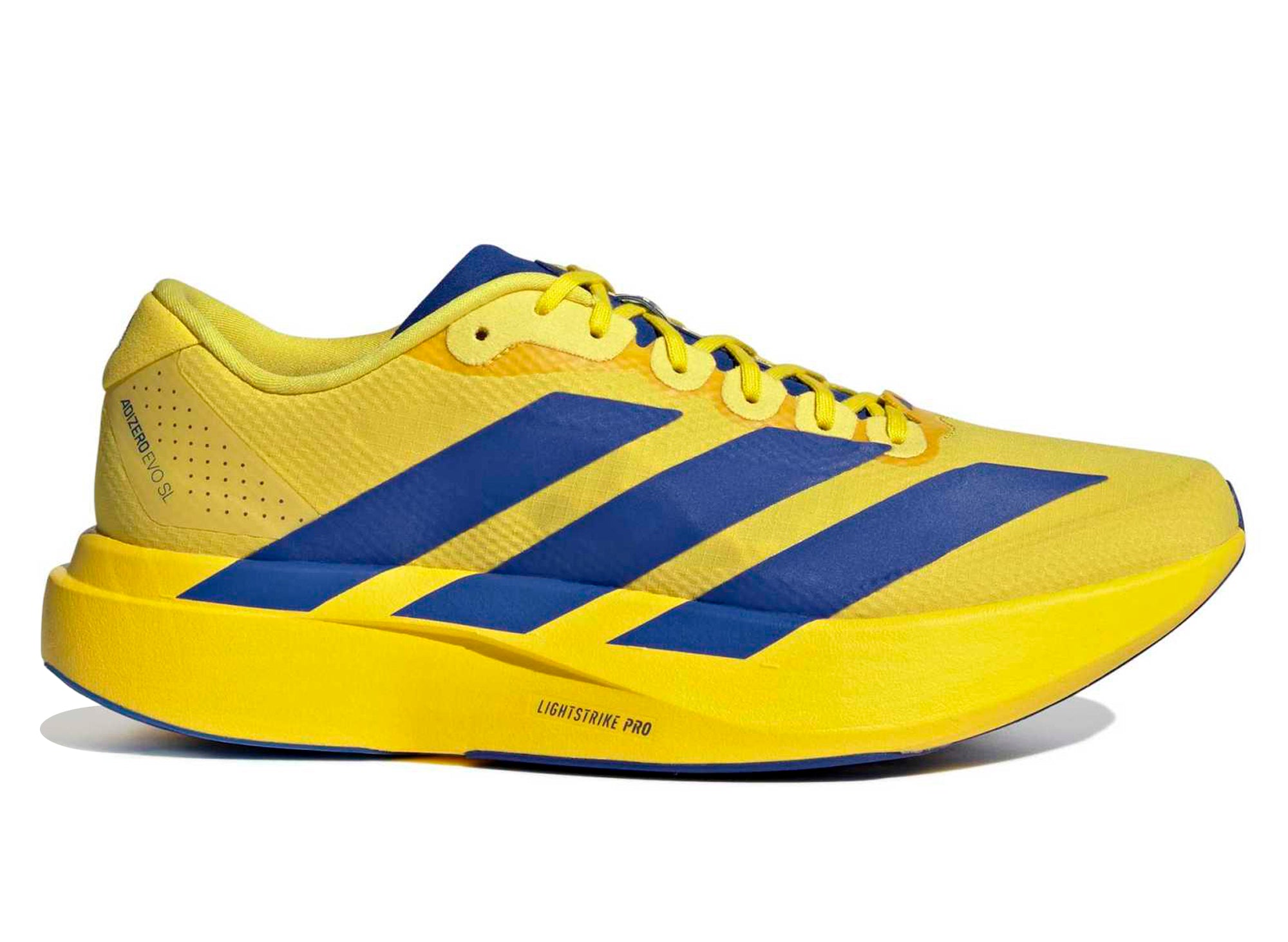 Adidas Adizero EVO SL Woven in Yellow / Team Royal Blue – Oneness