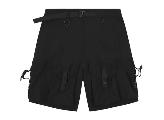 Paper Planes Alice Pack Ripstop Cargo Short in Black