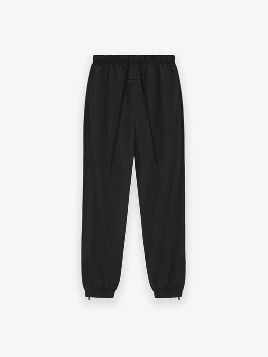 Fear of God Essentials Crinkle Nylon Trackpants in Jet Black